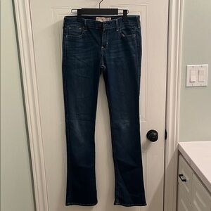 Hollister Women's Dark Blue Boot Cut Jeans